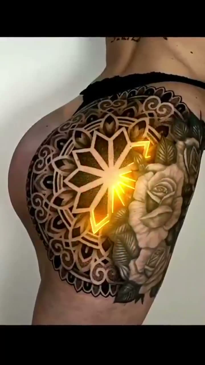 Mandala ve gül dövmesi videosu · Dövme Ankaram